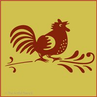Country Chicken Stencil
