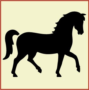 Prancing Horse Stencil