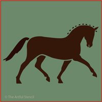 Dressage Horse Stencil