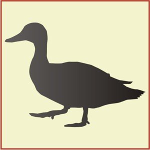 Duck 1 Stencil