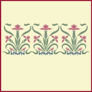 Art Nouveau Border 2 Stencil