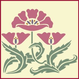 Art Nouveau 9 Stencil