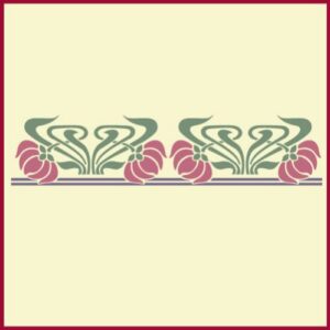 Art Nouveau Border 5 Stencil