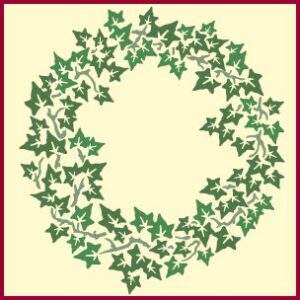 Ivy Wreath Stencil