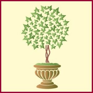 Ivy Topiary Stencil