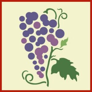 Grape 1 Stencil