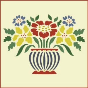Cottage Flowers Stencil