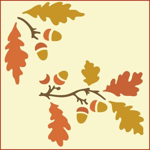 Oak Leaves & Acorns