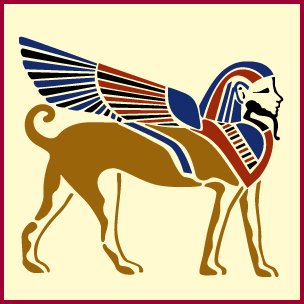 Egyptian Sphinx Stencil