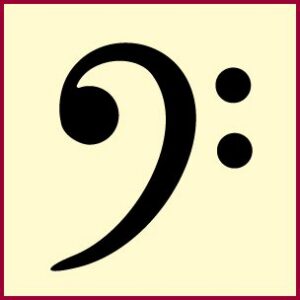 Bass Clef Stencil