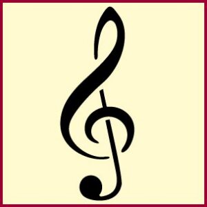 Treble Clef Stencil