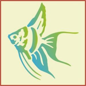 Angelfish 1 Stencil