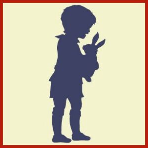 Silhouette Boy With Bunny