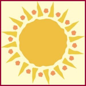 Sun 2 Stencil