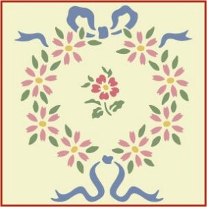 Daisy Wreath Stencil