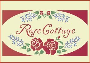 Victorian Rose Cottage Sign