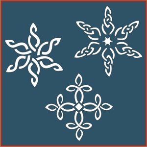 Celtic Snowflake Stencil Set