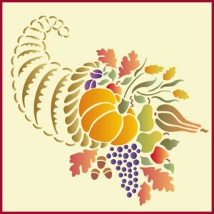 Cornucopia Stencil