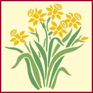 Daffodil Stencil