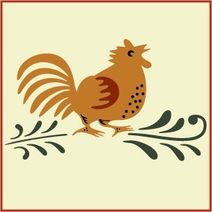 Country Chicken Stencil