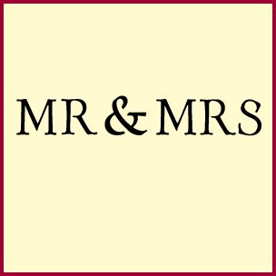 Mr and Mrs Ring Pillow