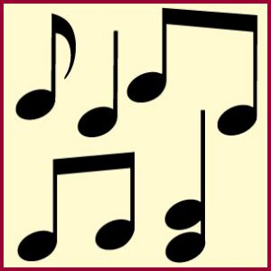 Musical Notes Stencil