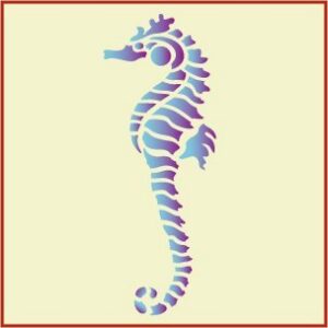 Seahorse Stencil